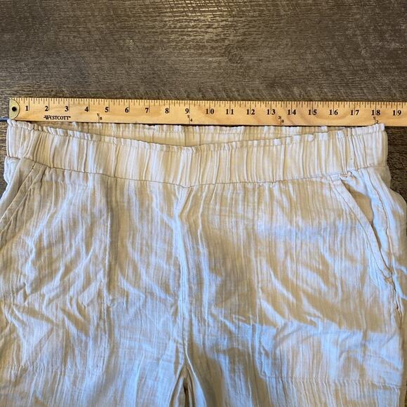 NWT GAP Women's Mid Rise Gauze Wide Leg Pull On Pant Beige Size XL - Picture 5 of 10